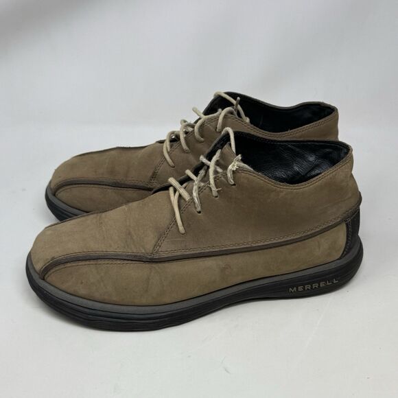 Merrell Topo Rail Chukka Boots Mens 10 Brown Tan Leather Shoes Lace Up Preppy main image 7